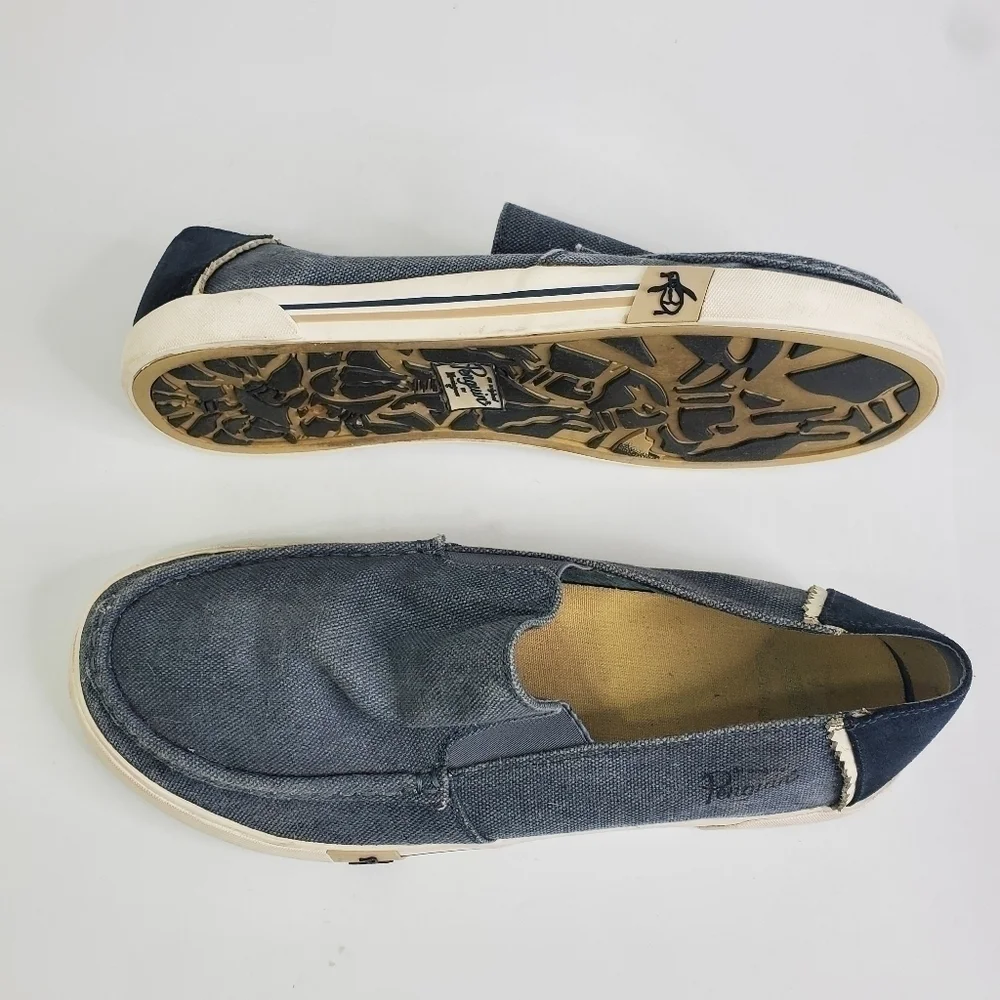 Original Penguin Neo Slip-On Men's Size 11 Canvas Shoes Blue